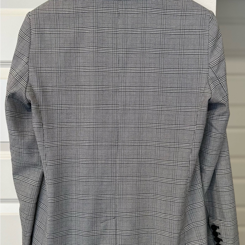 LOFT Black and Gray Plaid Blazer - Picture 2 of 2